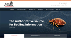 Desktop Screenshot of bedbugcentral.com
