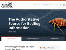 Tablet Screenshot of bedbugcentral.com